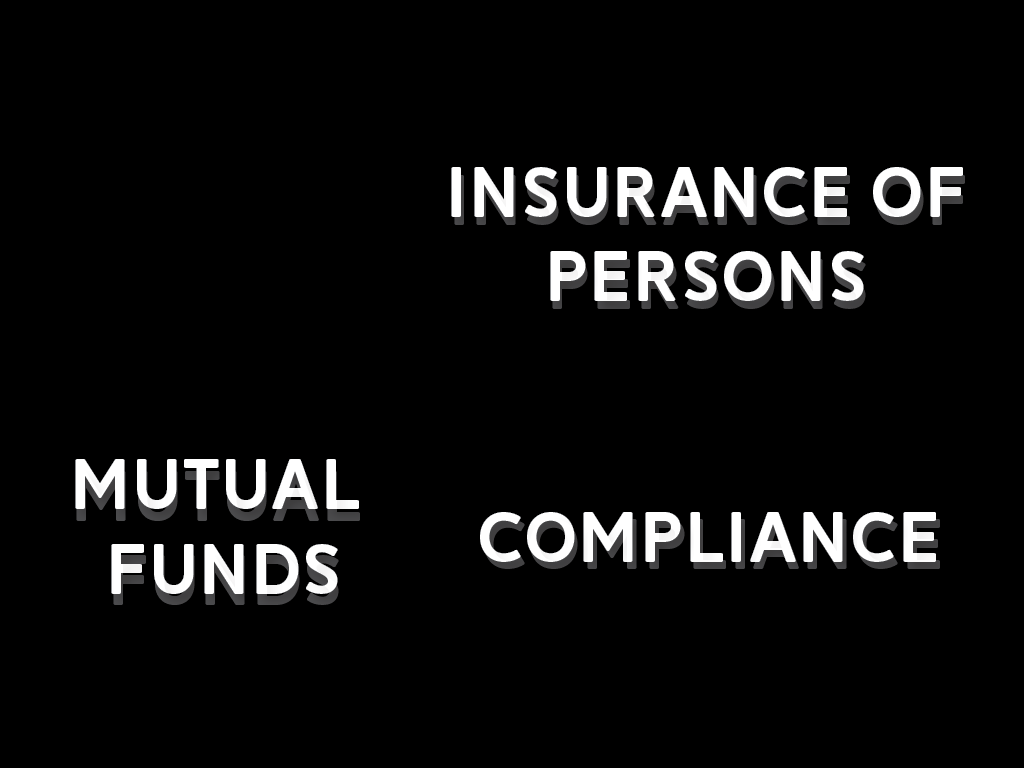 Compliance (10 PDU / 8 PDU) + Mutual Funds (10 PDU) + Insurance of Persons (10 PDU)