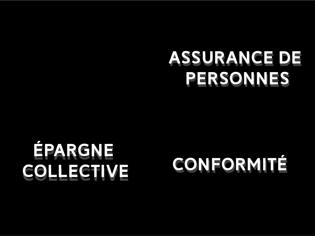 Conformité (10 UFC / 8 UFC) + Épargne collective (10 UFC) + Assurance de personnes (10 UFC)
