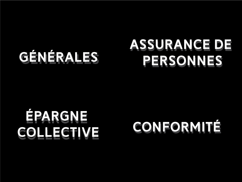 Matières générales (10 UFC) + Conformité (10 UFC / 8 UFC) + Épargne collective (10 UFC) + Assurance de personnes (10 UFC)